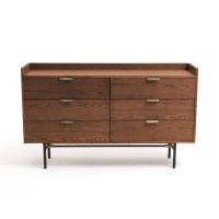 Комод С 6 ящиками BOTELLO единый размер каштановый LA REDOUTE INTERIEURS  фото, kupilegko.ru